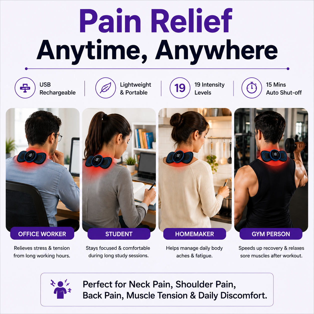 Kidlix PulseRelief™ EMS Massager