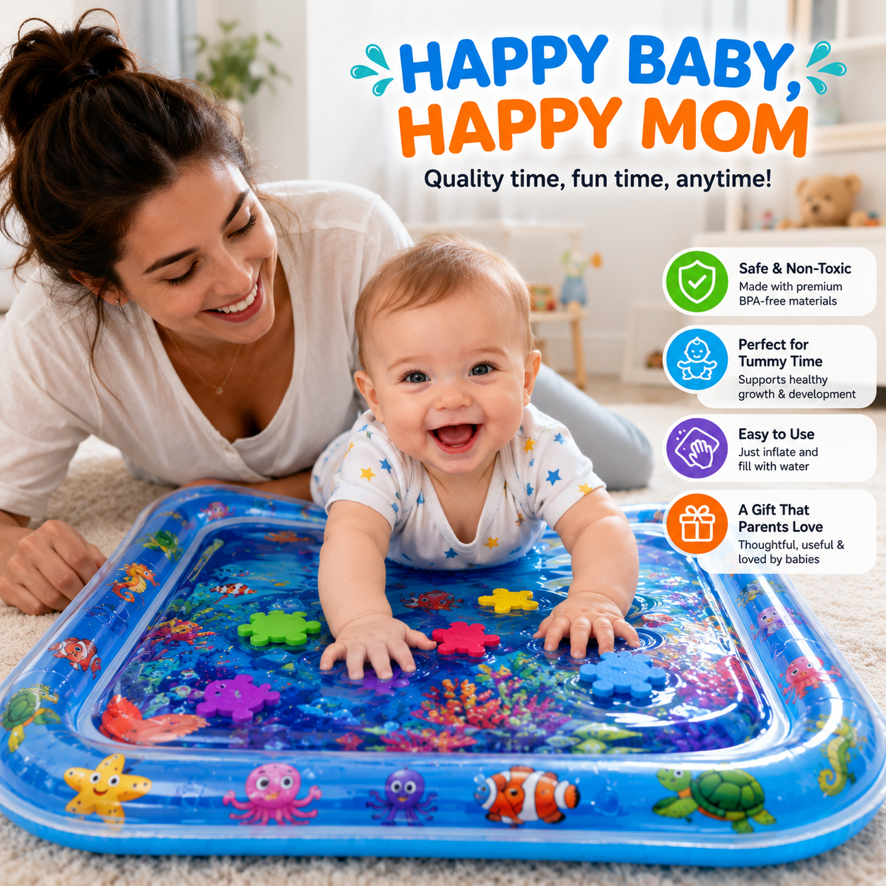 Baby Water Play Mat™ | Fun Tummy Time Toy